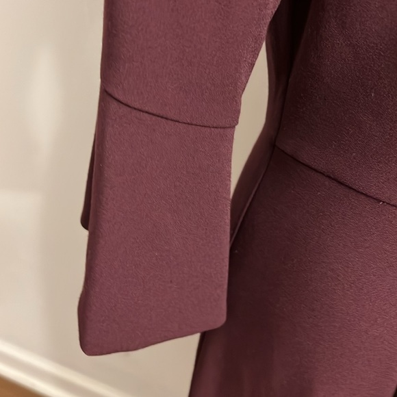 NWT White House Black Market Long Sleeve Fully- Lined Sz 10 Maroon Midi Dress. - Picture 5 of 15
